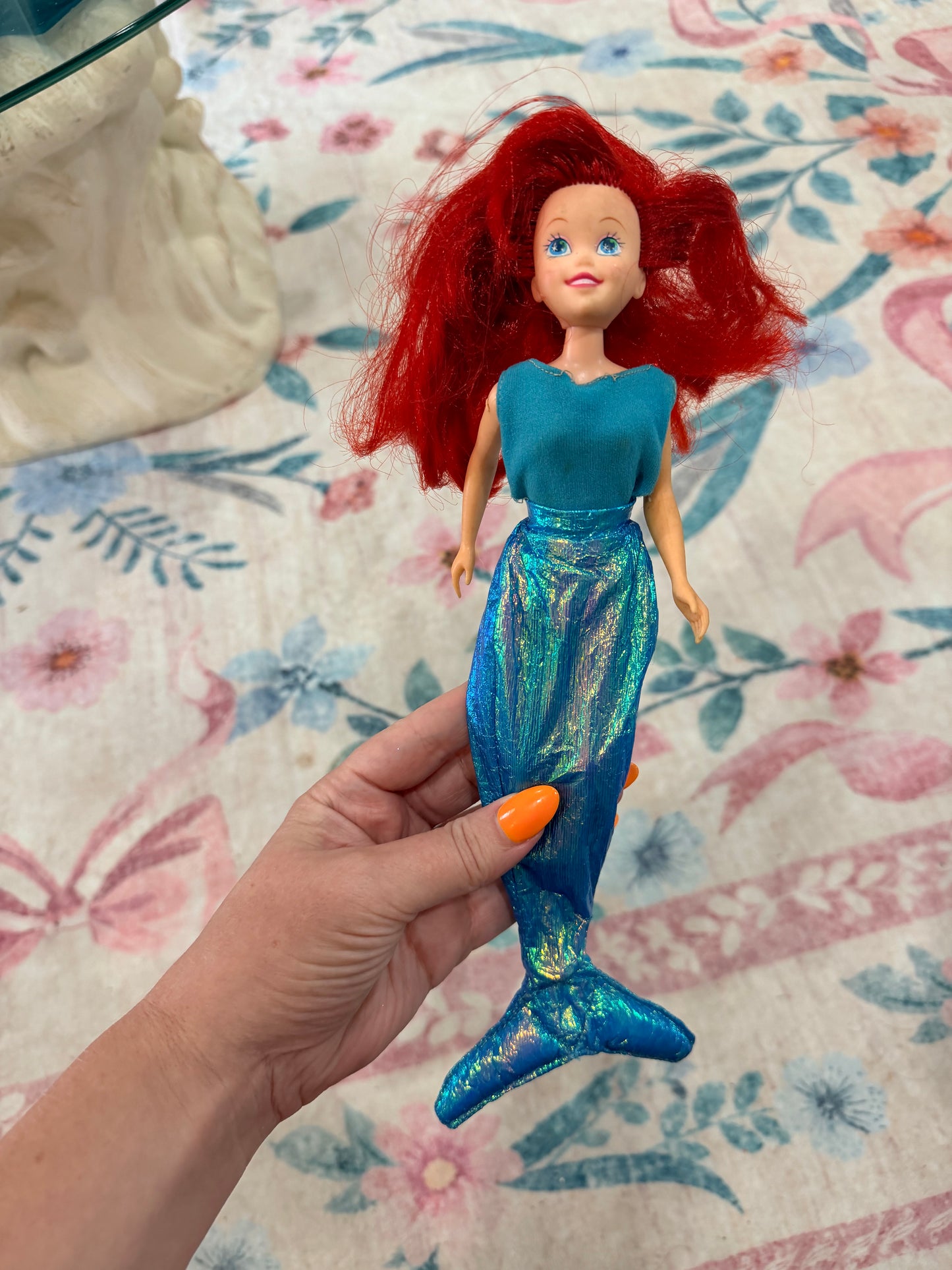 90’s Ariel Barbie with shimmery tail