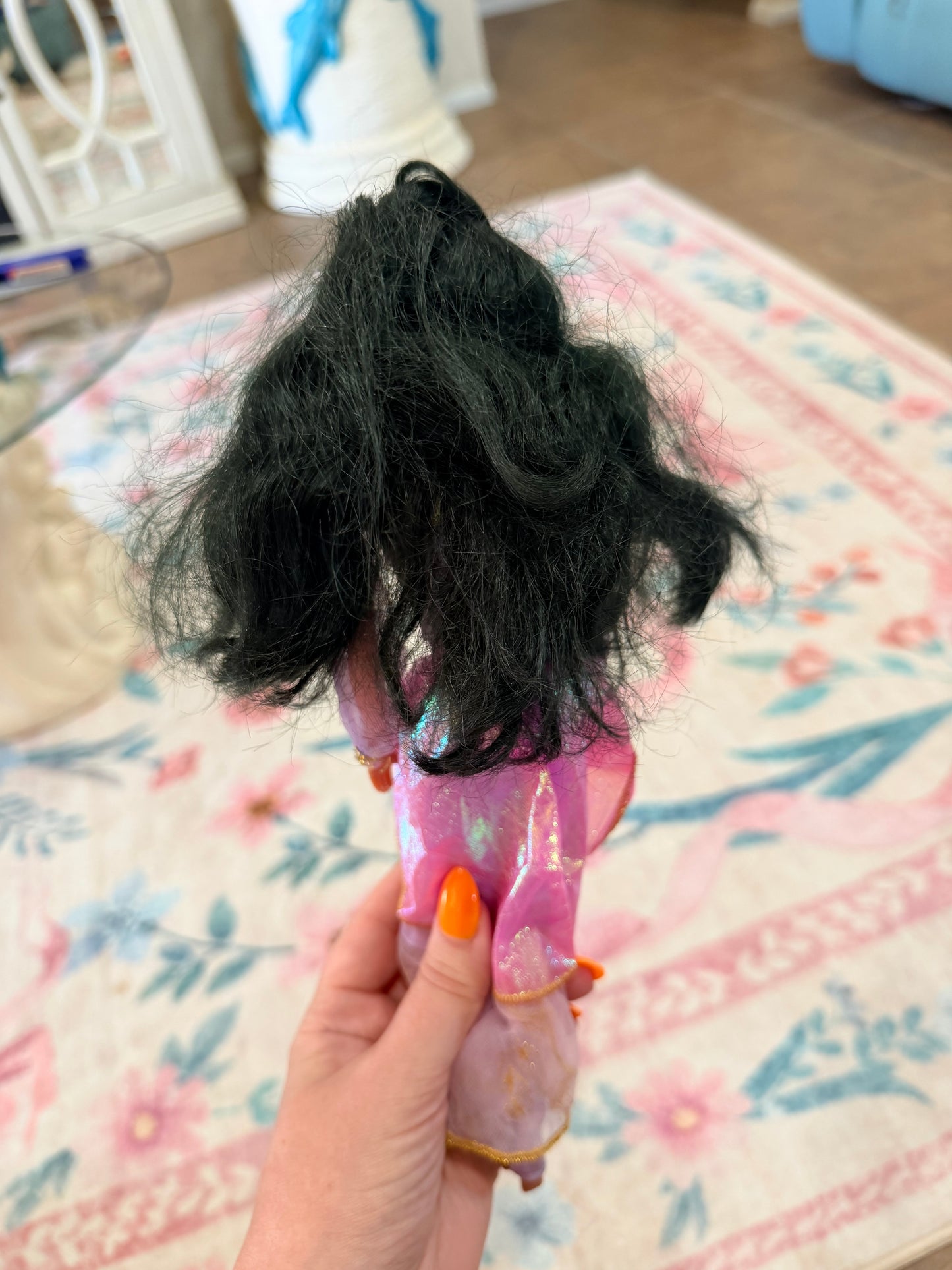 Esmeralda Barbie dressed in Princess Jasmine outfit