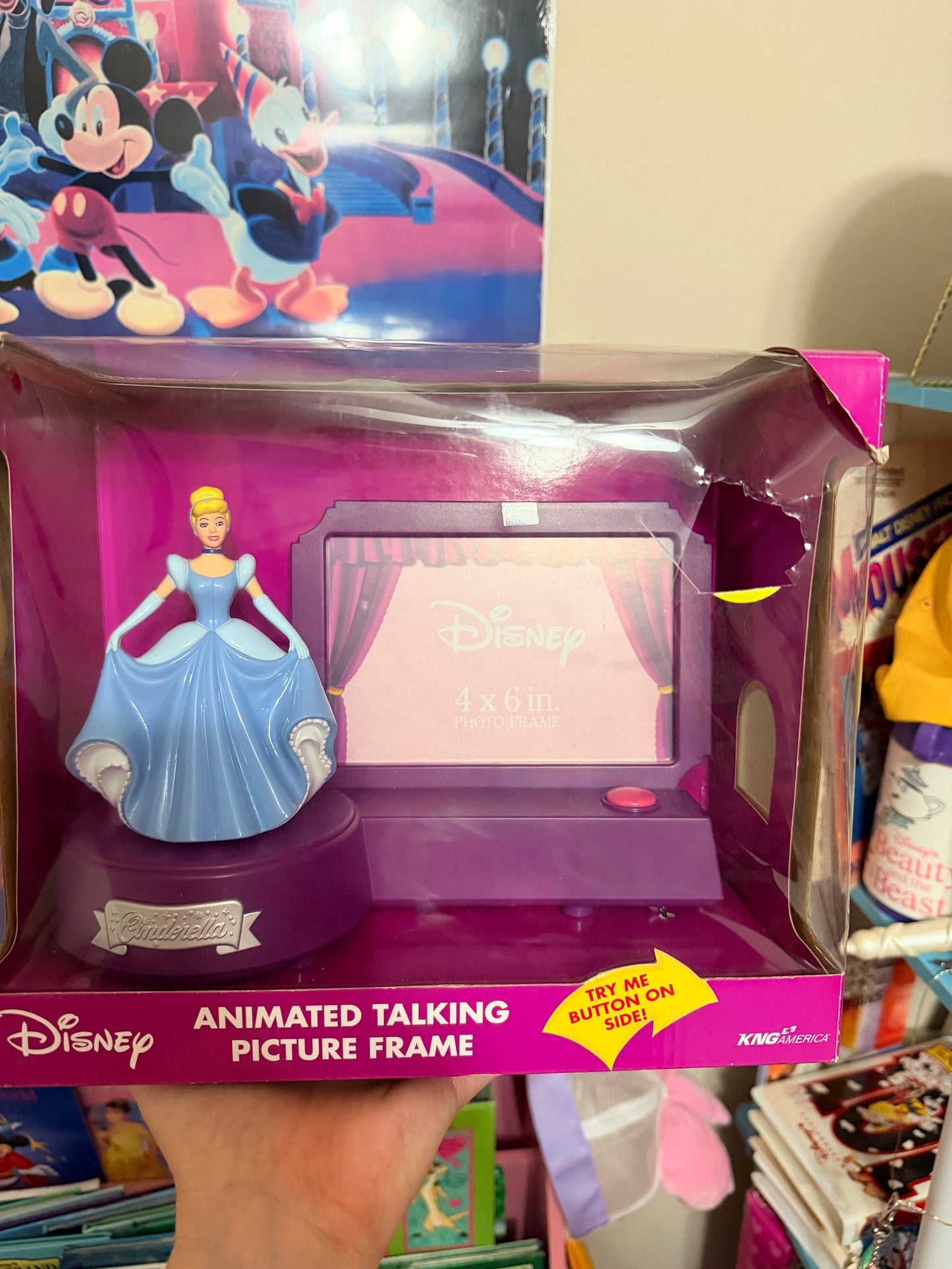 Cinderella animated talking picture frame