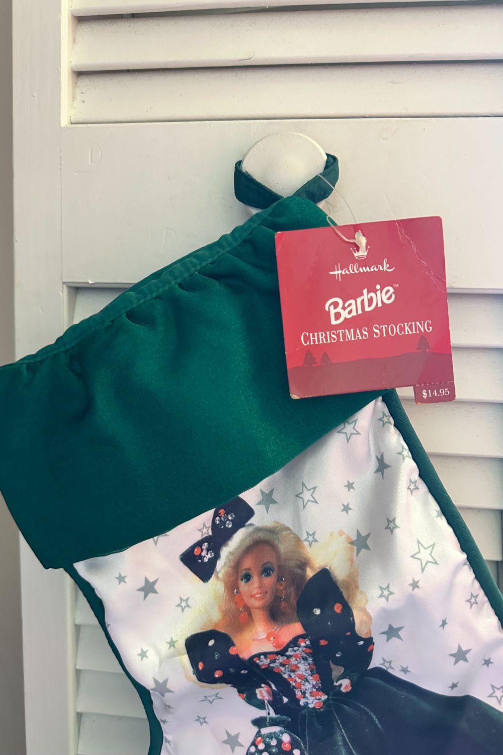 1995 BARBIE CHRISTMAS STOCKING*