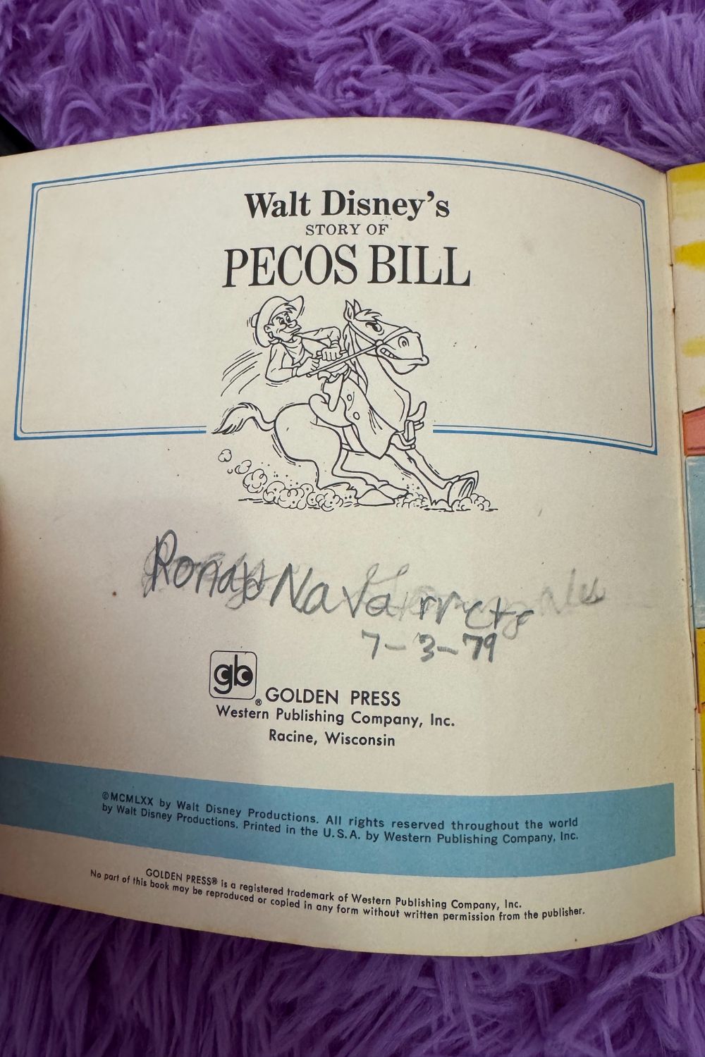 PECOS BILL BOOK*