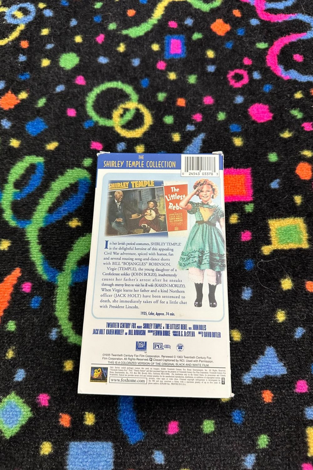 SHIRLEY TEMPLE THE LITTLEST REBEL VHS*