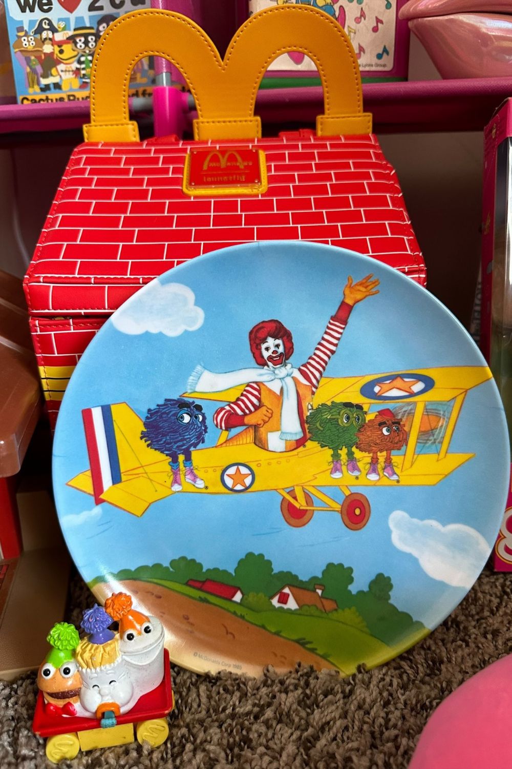 1985 MCDONALD FLYING A BI-PLANE PLATE*