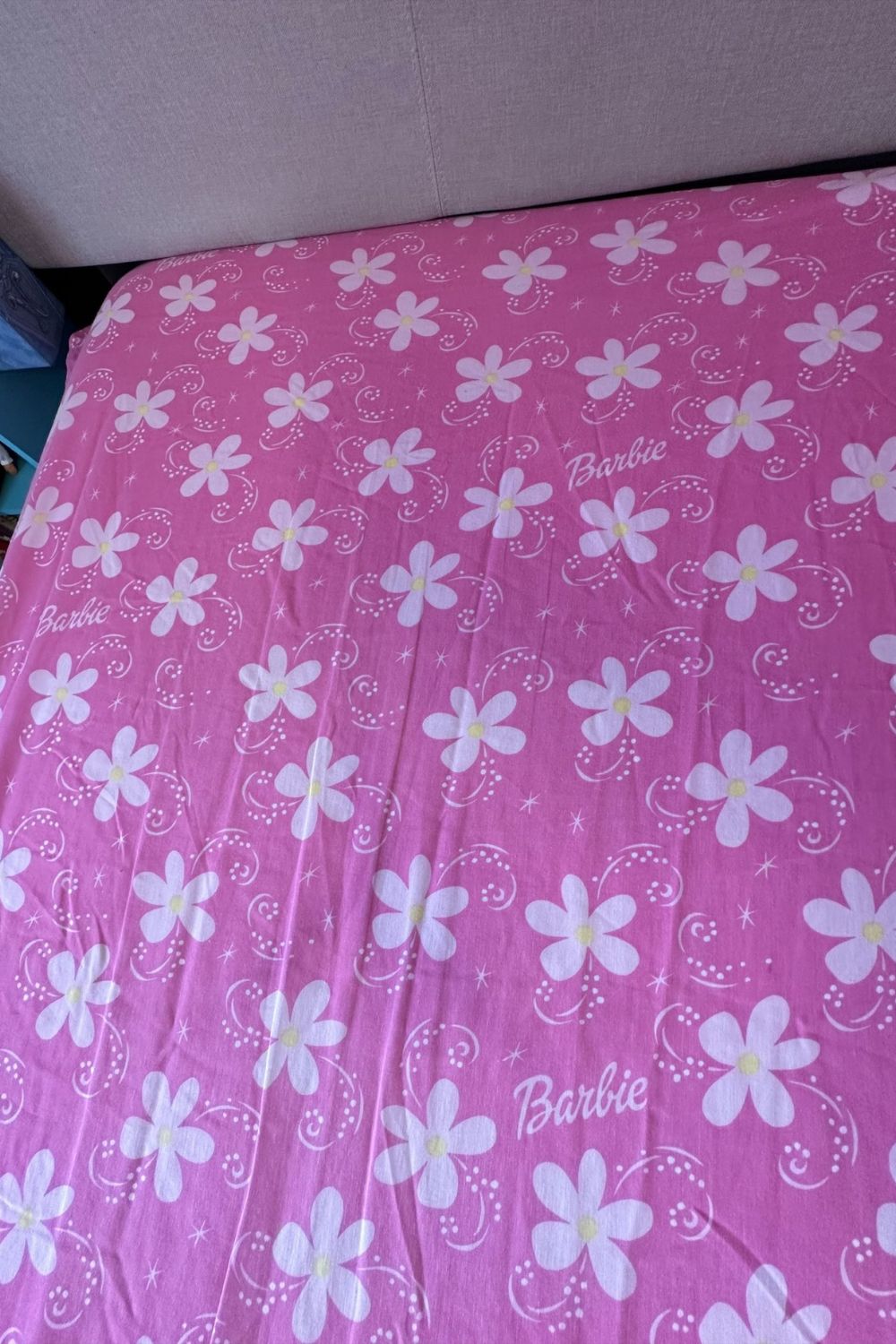 BARBIE TWIN FITTED SHEET*