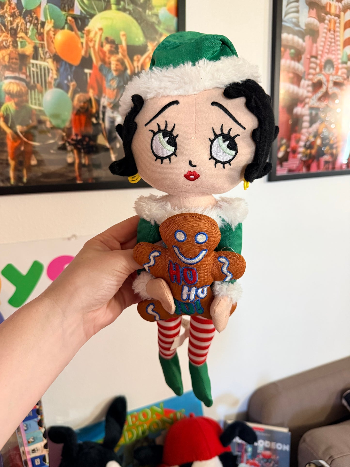 Betty Boop Christmas Elf plush