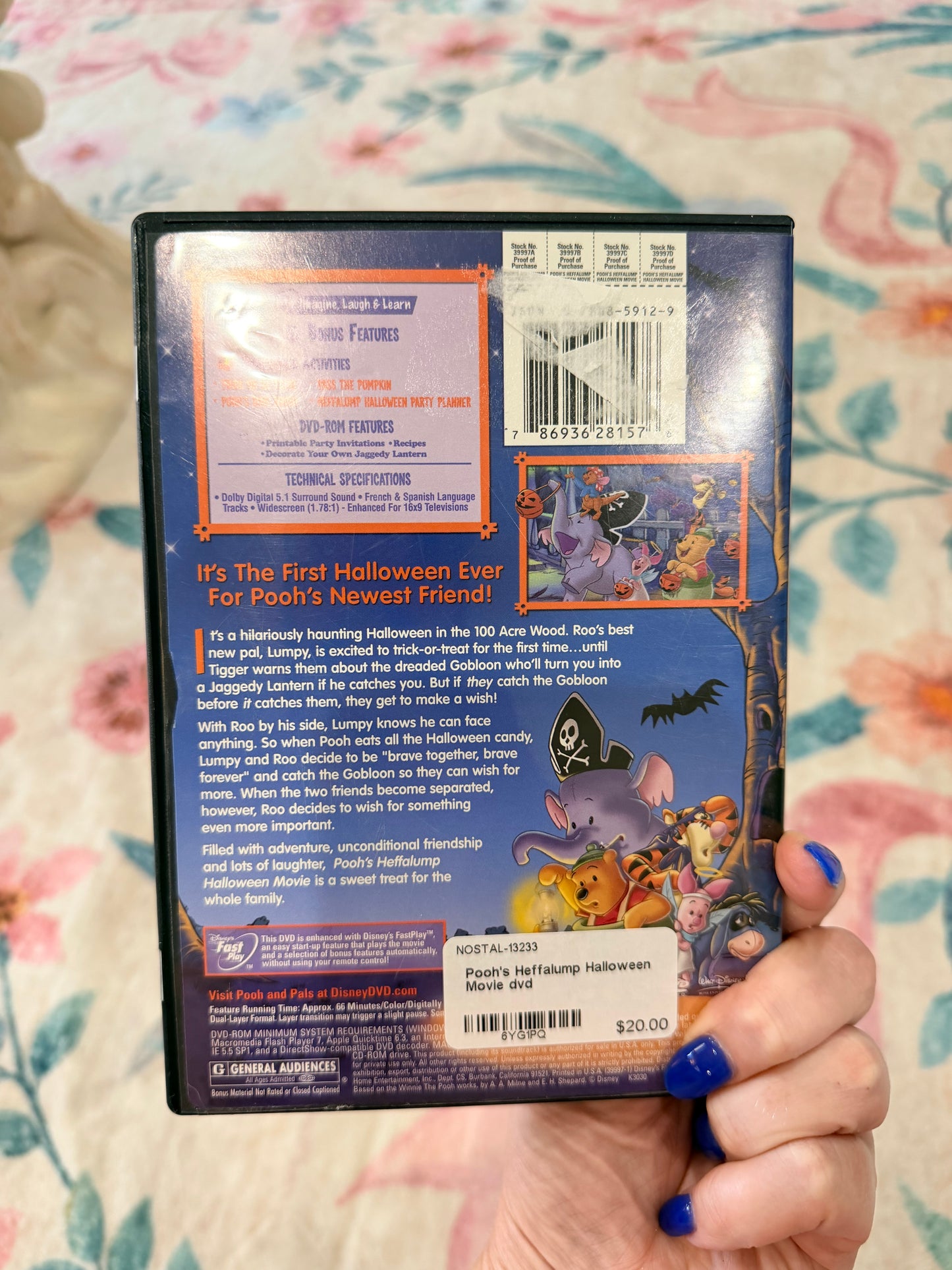 Pooh’s Heffalump Halloween Movie dvd