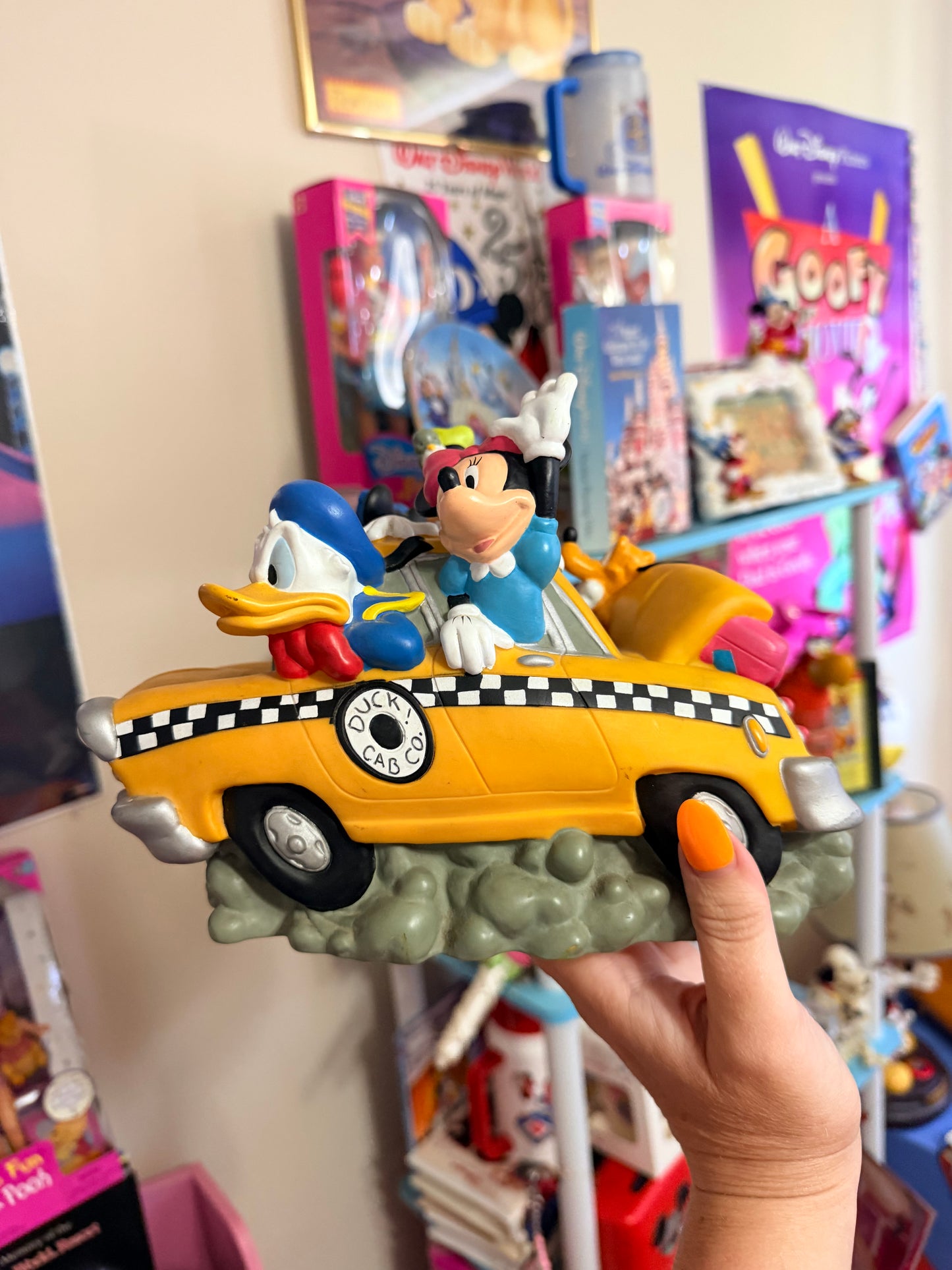Disney taxi cab coin bank