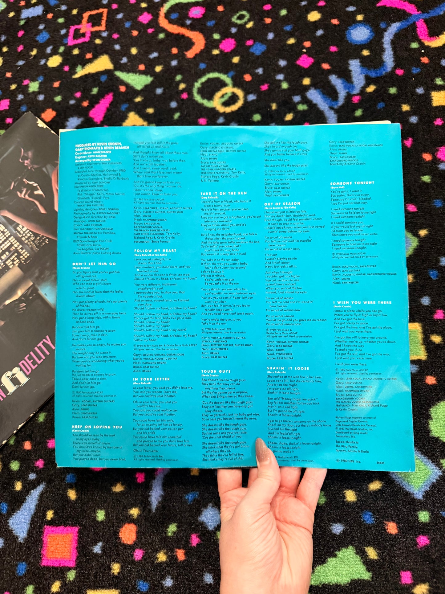 REO SPEEDWAGON HI INFIDELITY VINYL