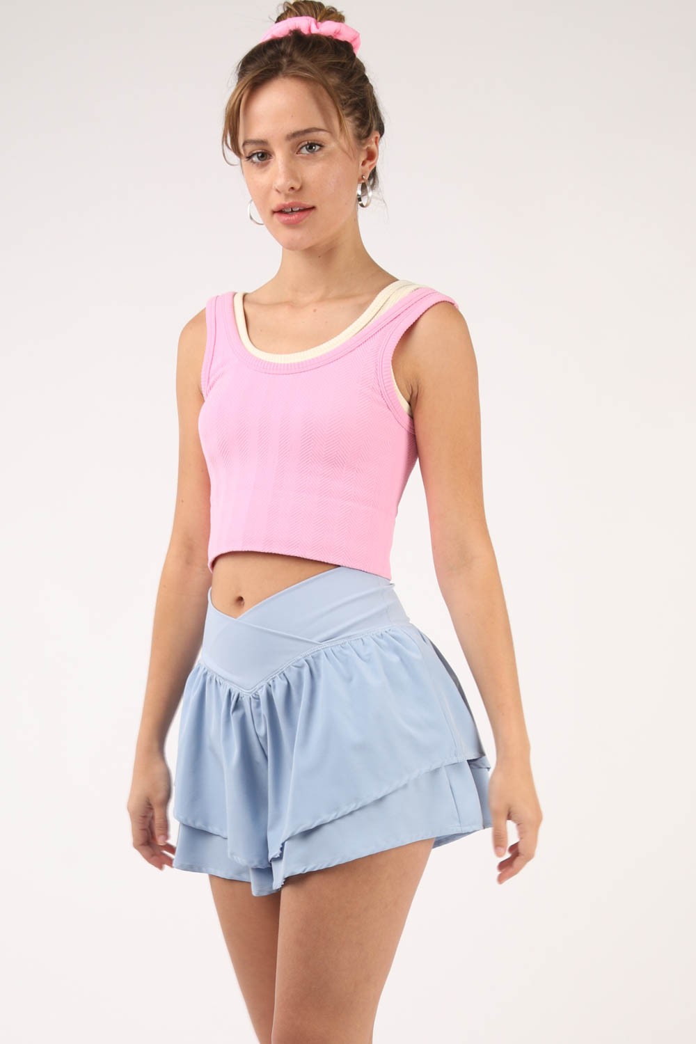 THROWBACK HIGH RISE LAYERED SHORTS