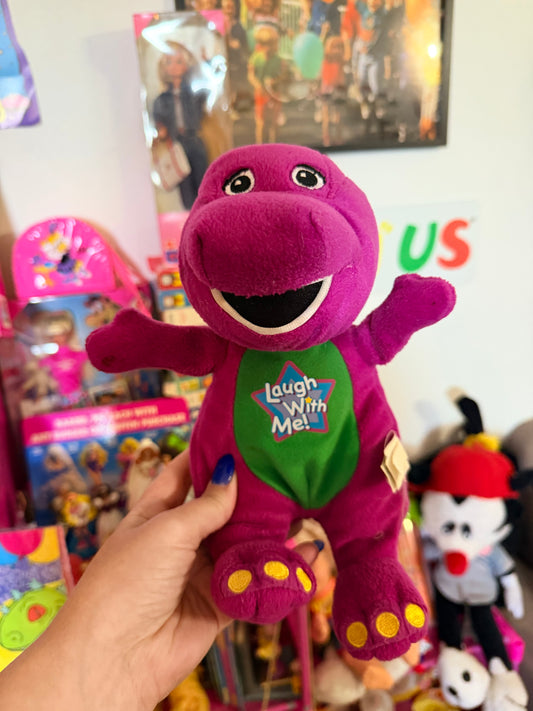Laugh with Me Barney plush