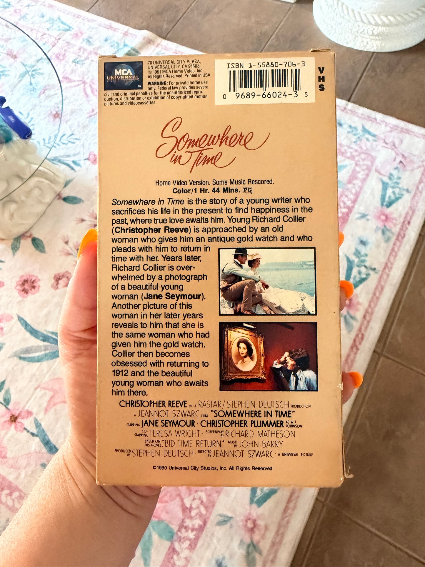 Somewhere in time vhs