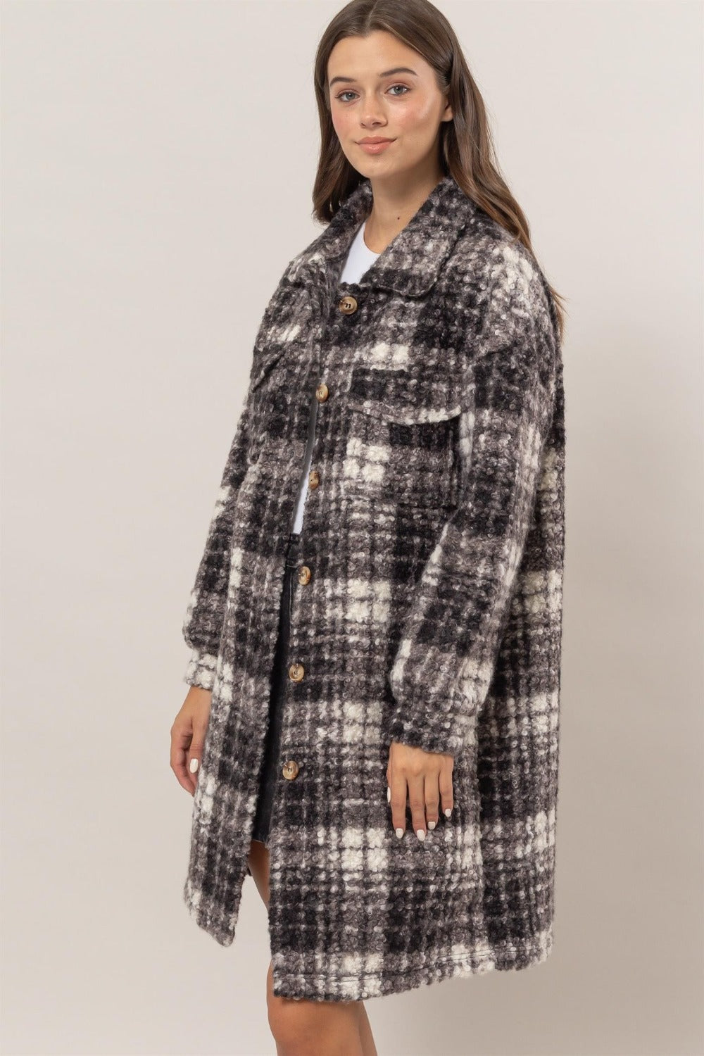 CIDER & SPICE PLAID SHACKET