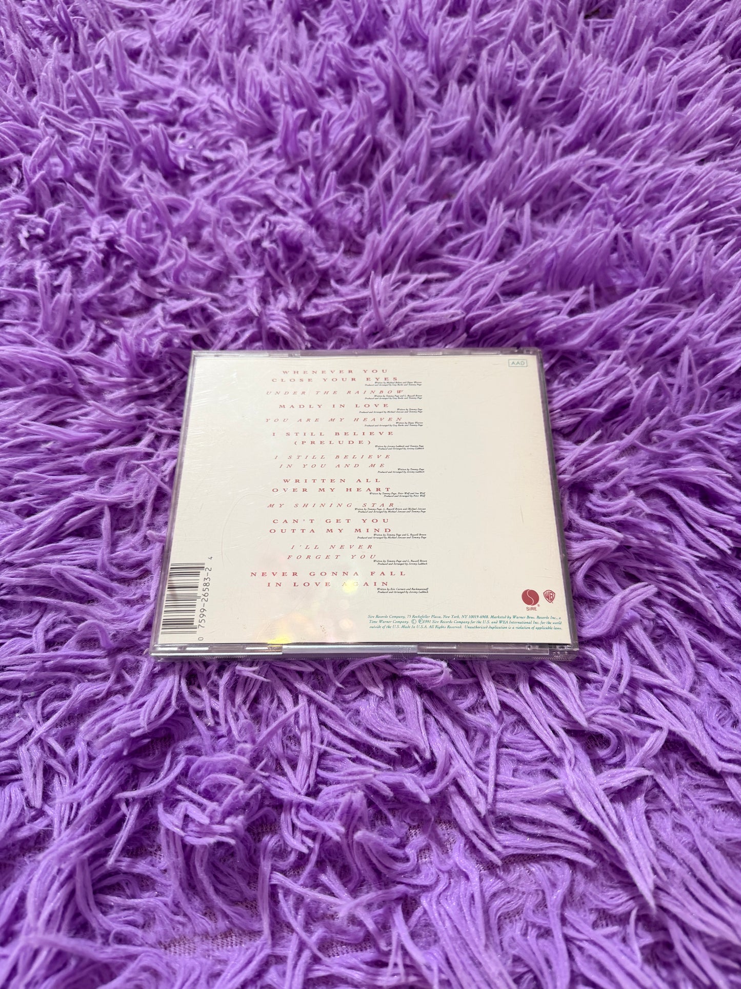 Tommy Page from the heart cd