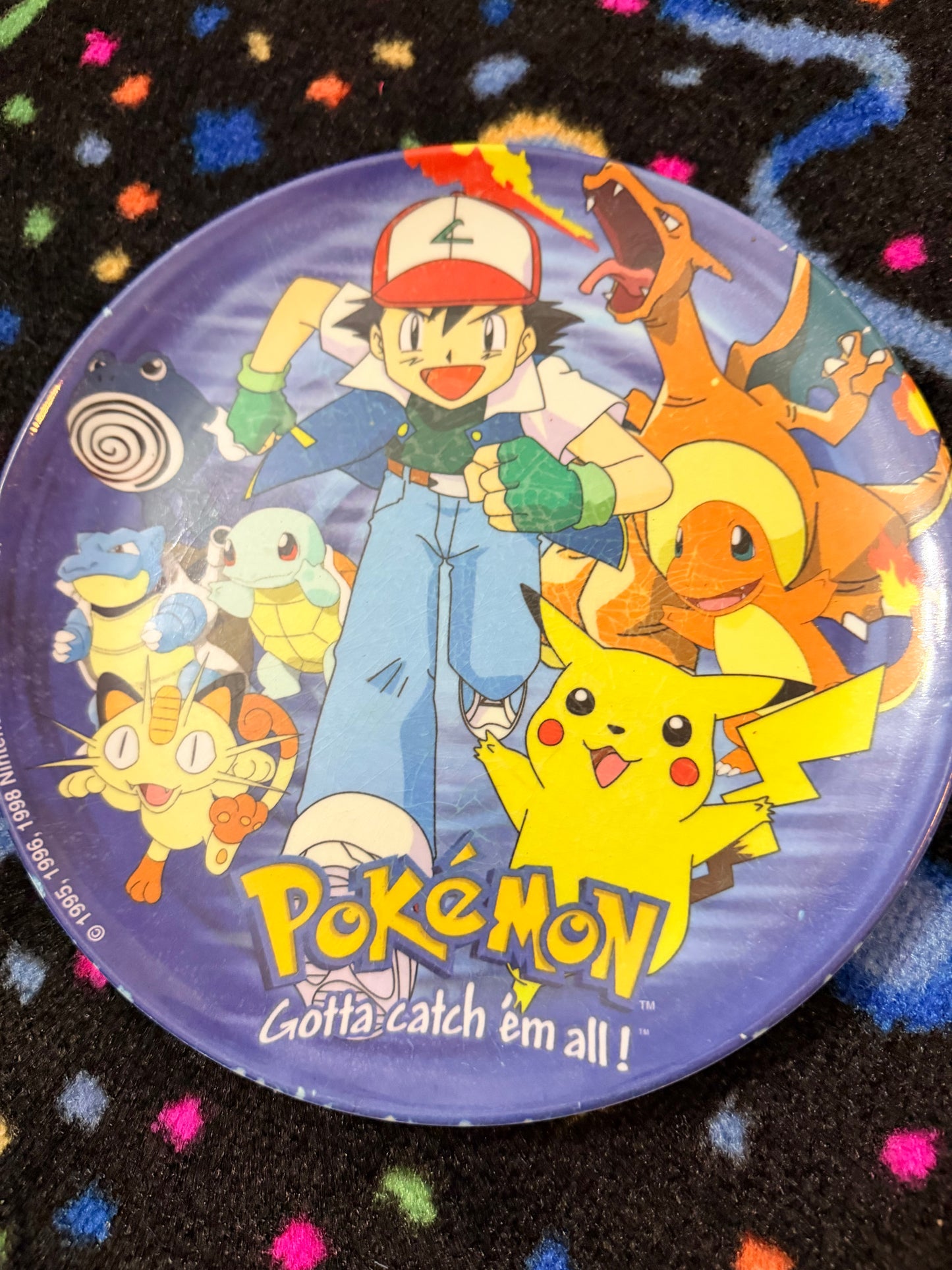 90’s Pokemon Gotta catch them all plate