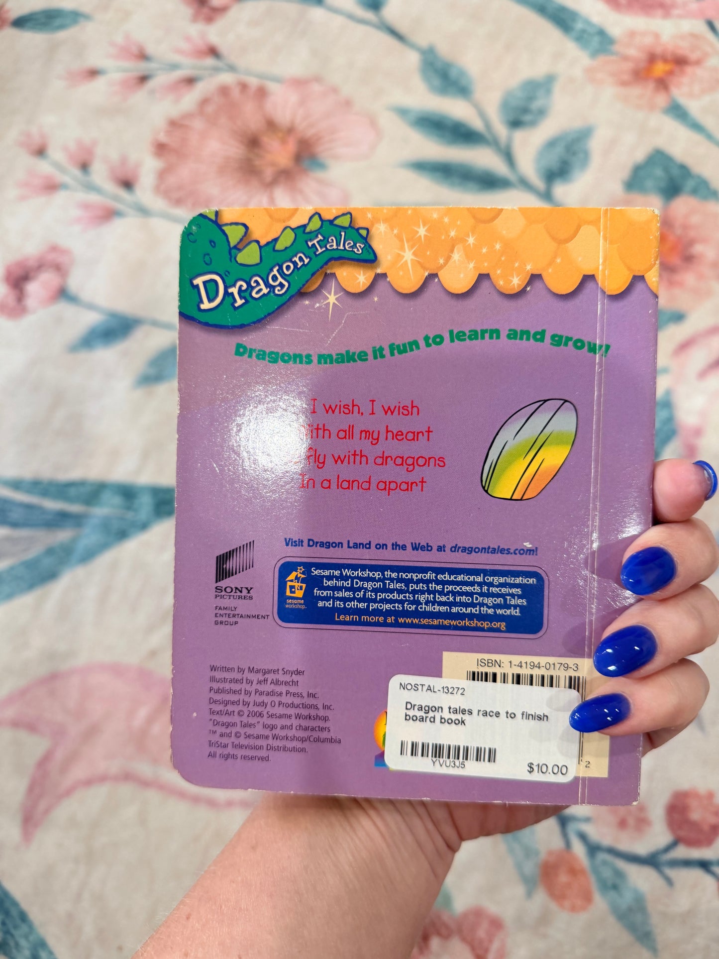 Dragon tales race to finish board book