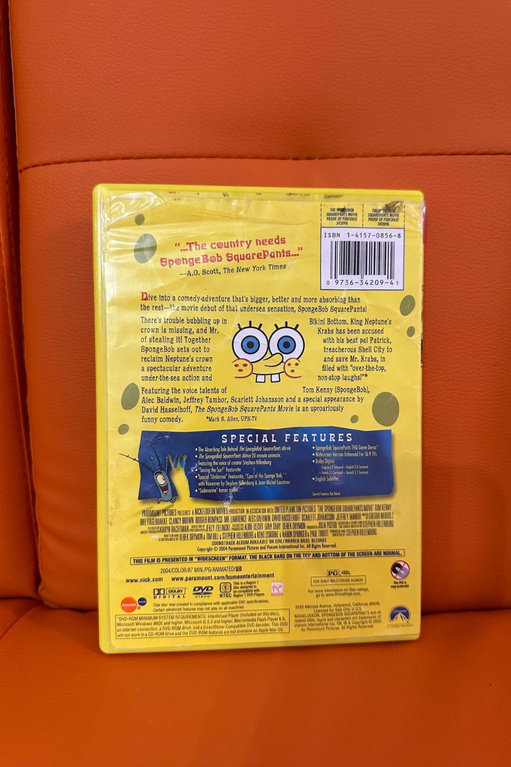 THE SPONGEBOB SQUAREPANTS MOVIE WIDE SCREEN COLLECTION DVD