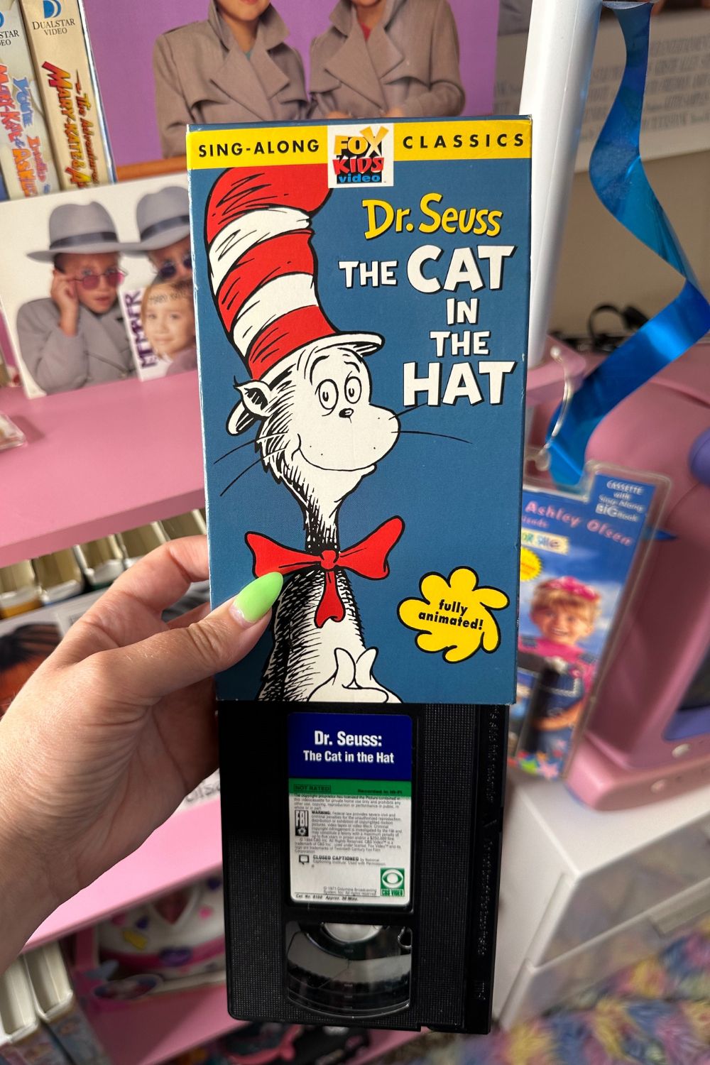 FOX KIDS VIDEO Dr.SEUSS THE CAT IN THE HAT SING-ALONG VHS*