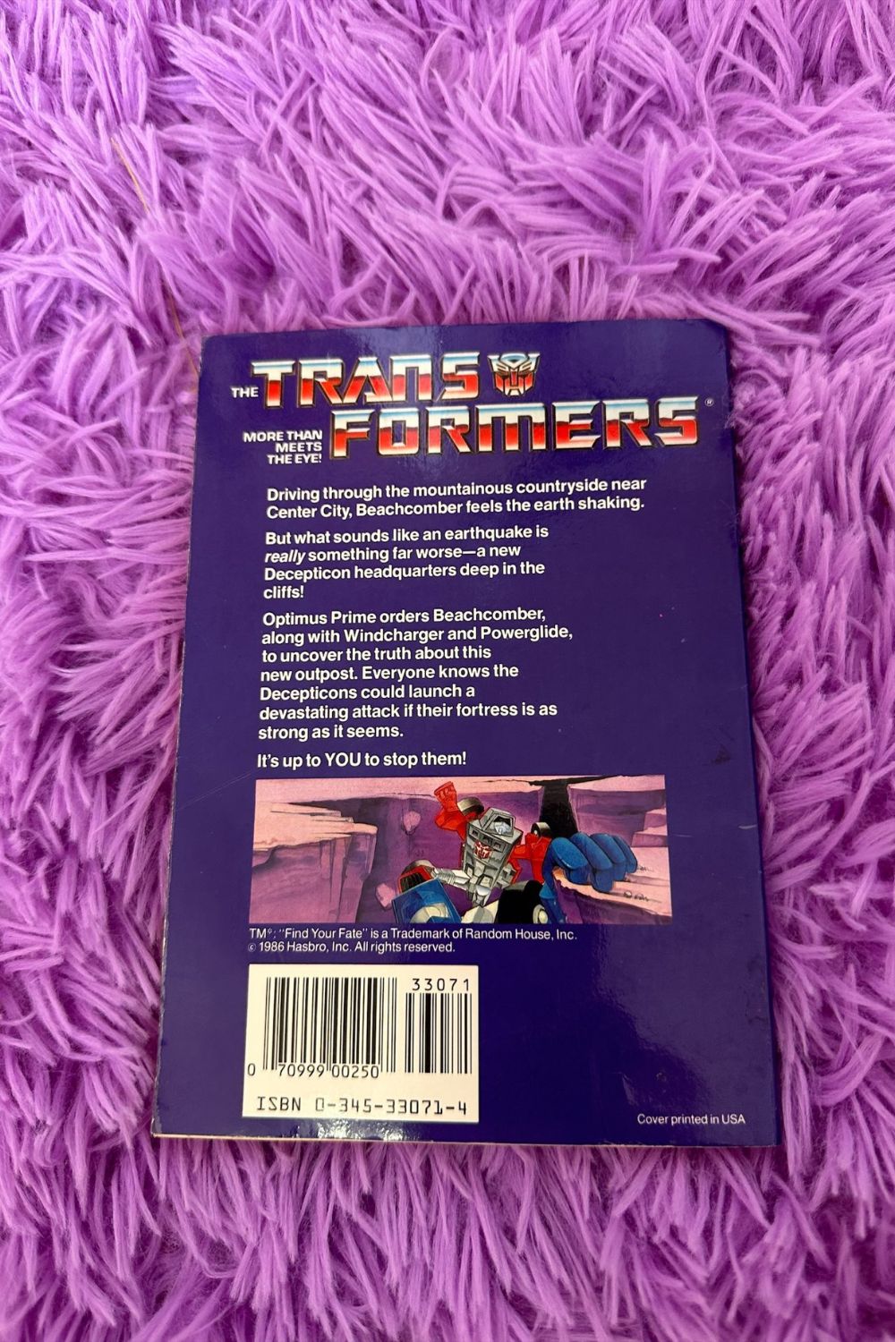 THE TRANSFORMERS: EARTHQUAKE BOOK*