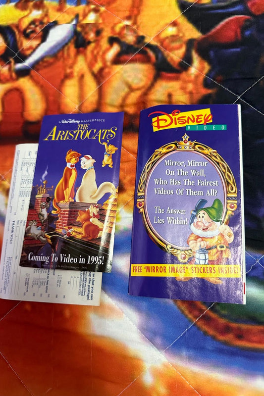 90’s DISNEY VIDEO PRINT OUTS WITH STICKERS*