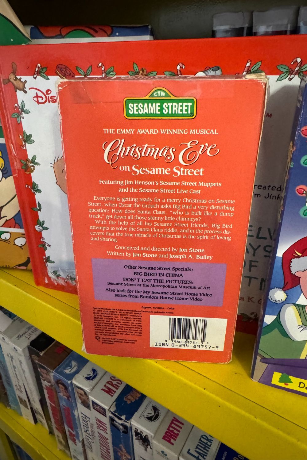 CHRISTMAS EVE ON SESAME STREET VHS*