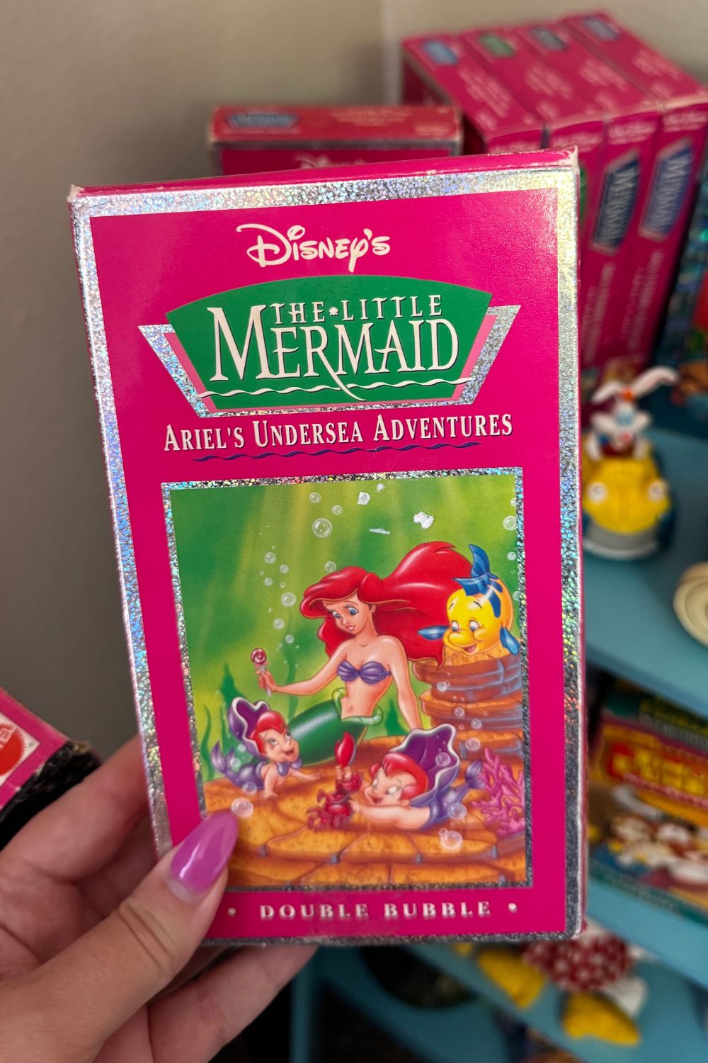 ARIEL’S UNDERSEA ADVENTURES DOUBLE BUBBLE VHS*