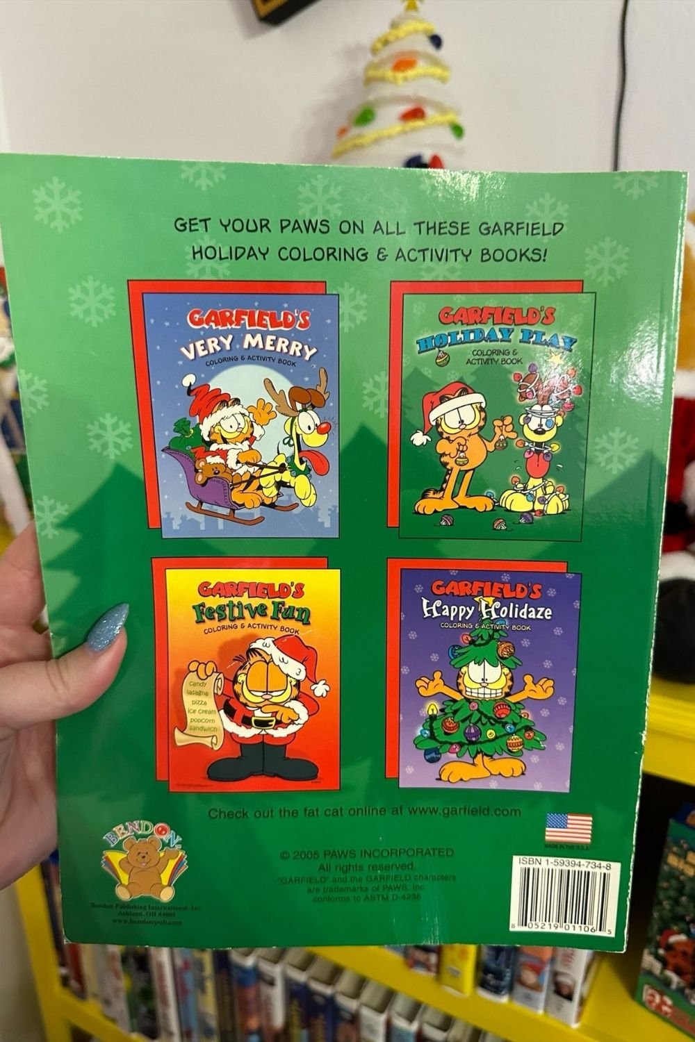 2005 GARFIELD’S HOLIDAY PLAY COLORING BOOK*