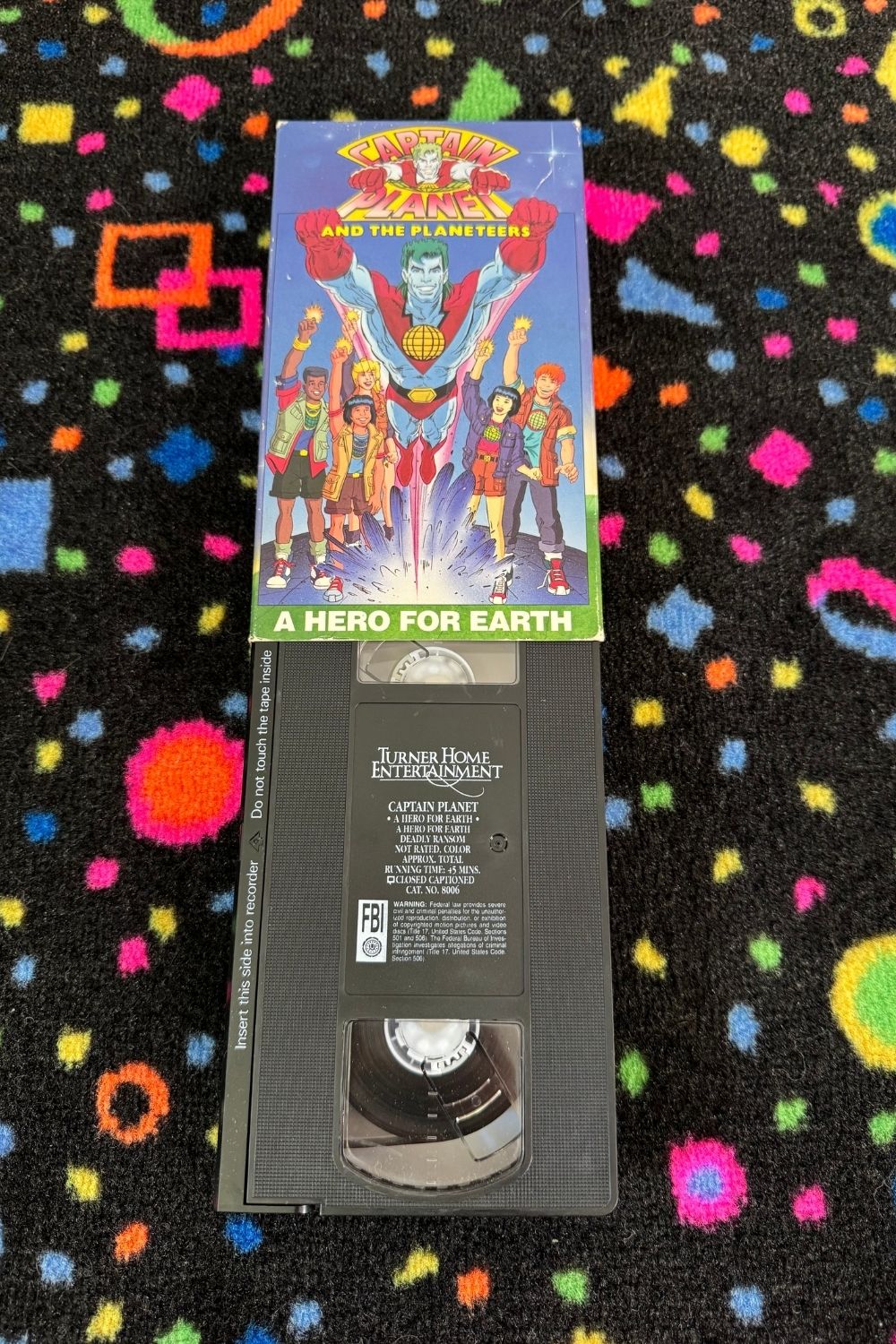 CAPTAIN PLANET AND THE PLANATEERS - A HERO FOR EARTH VHS*