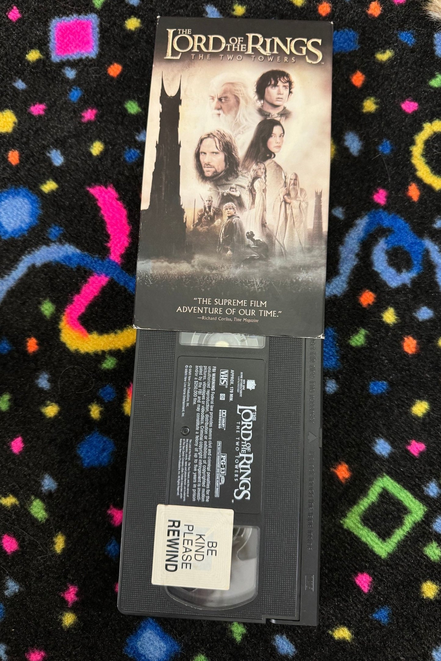 LORD OF THE RINGS THE TWO TOWERS VHS*