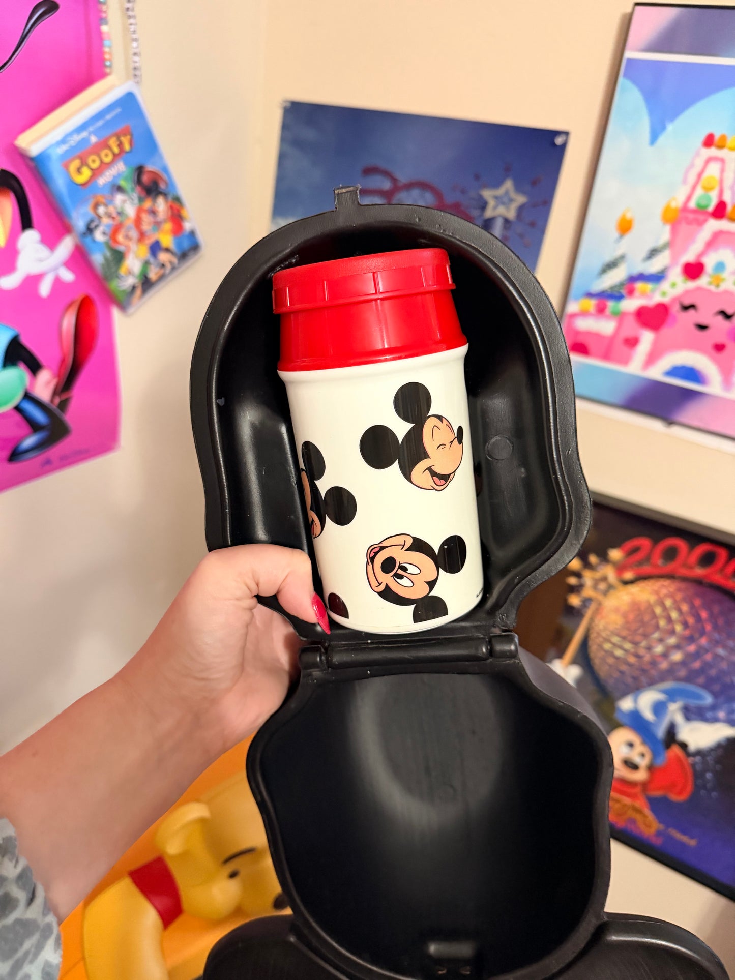 Vintage Aladdin Mickey lunchbox and thermos