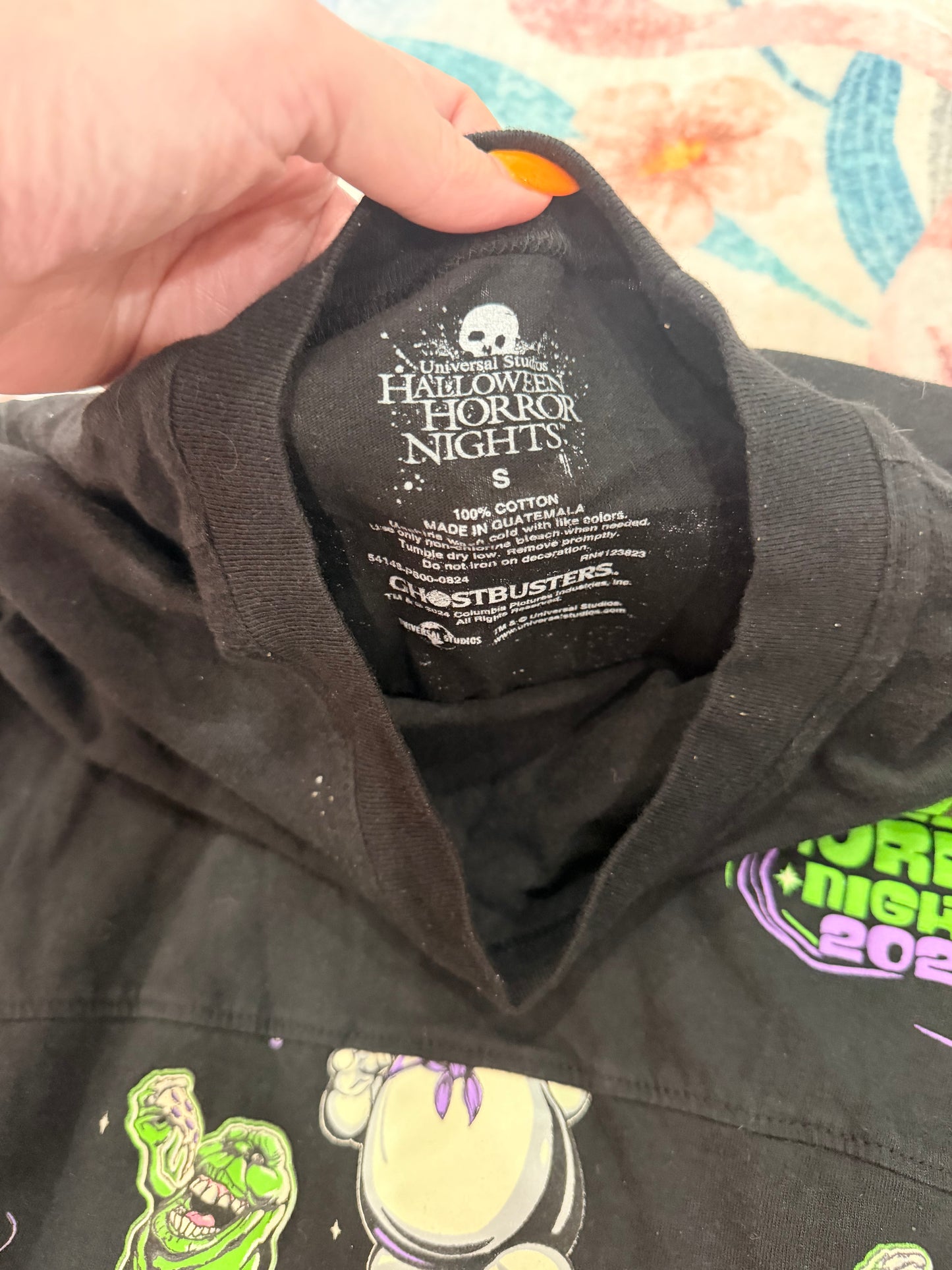 Halloween Horror Nights 2024 Ghostbusters slimer spirit jersey size small