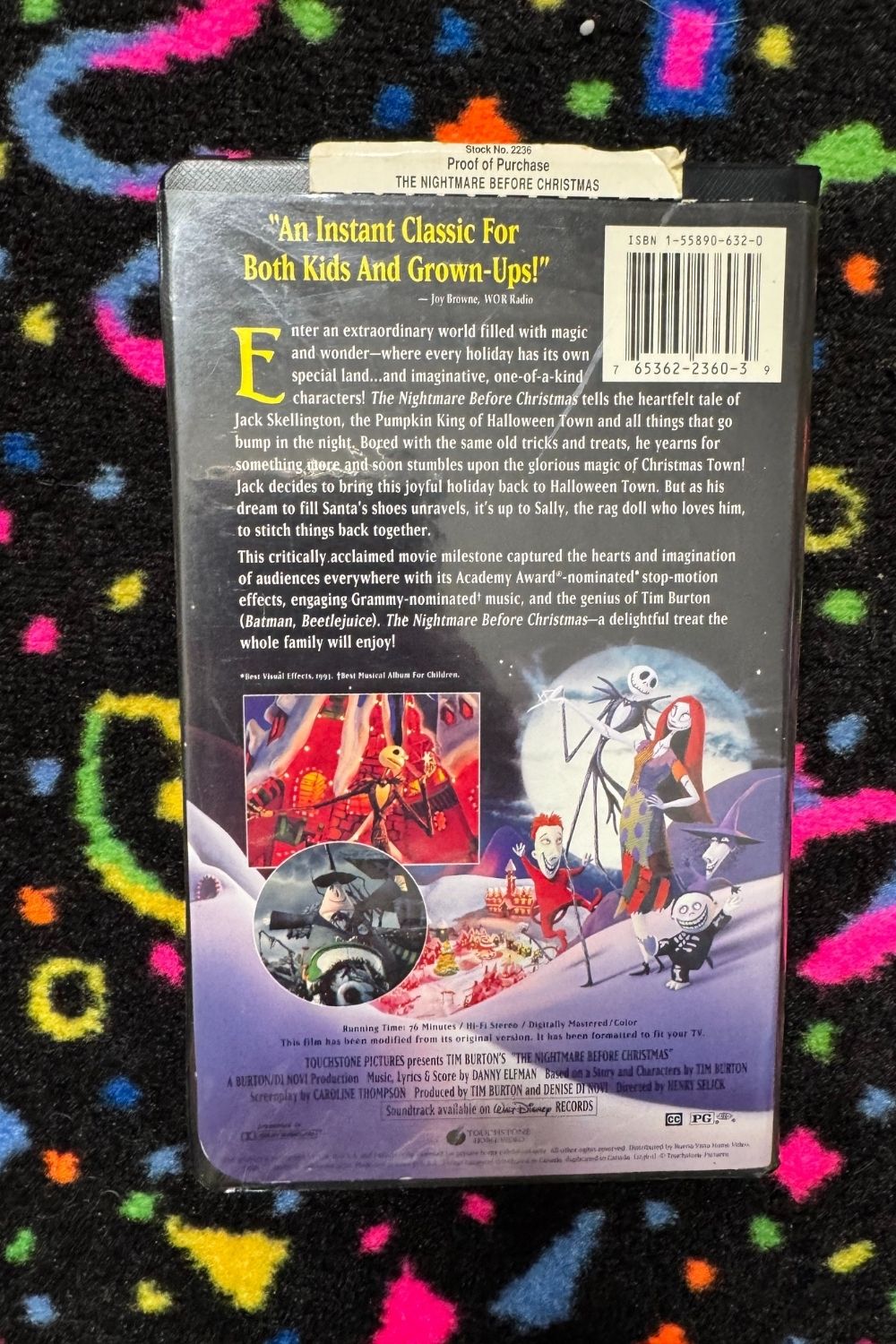 THE NIGHTMARE BEFORE CHRISTMAS VHS*