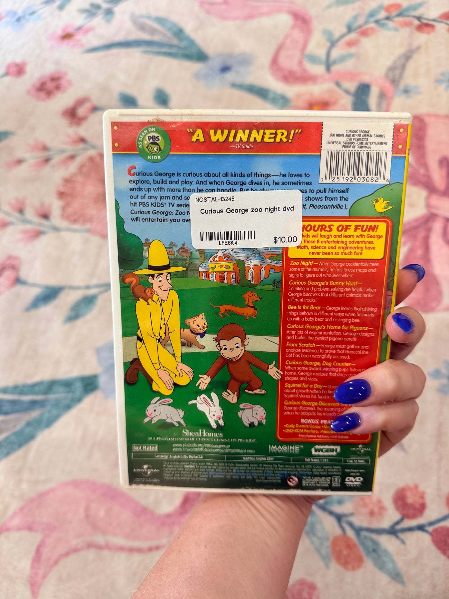 Curious George zoo night dvd