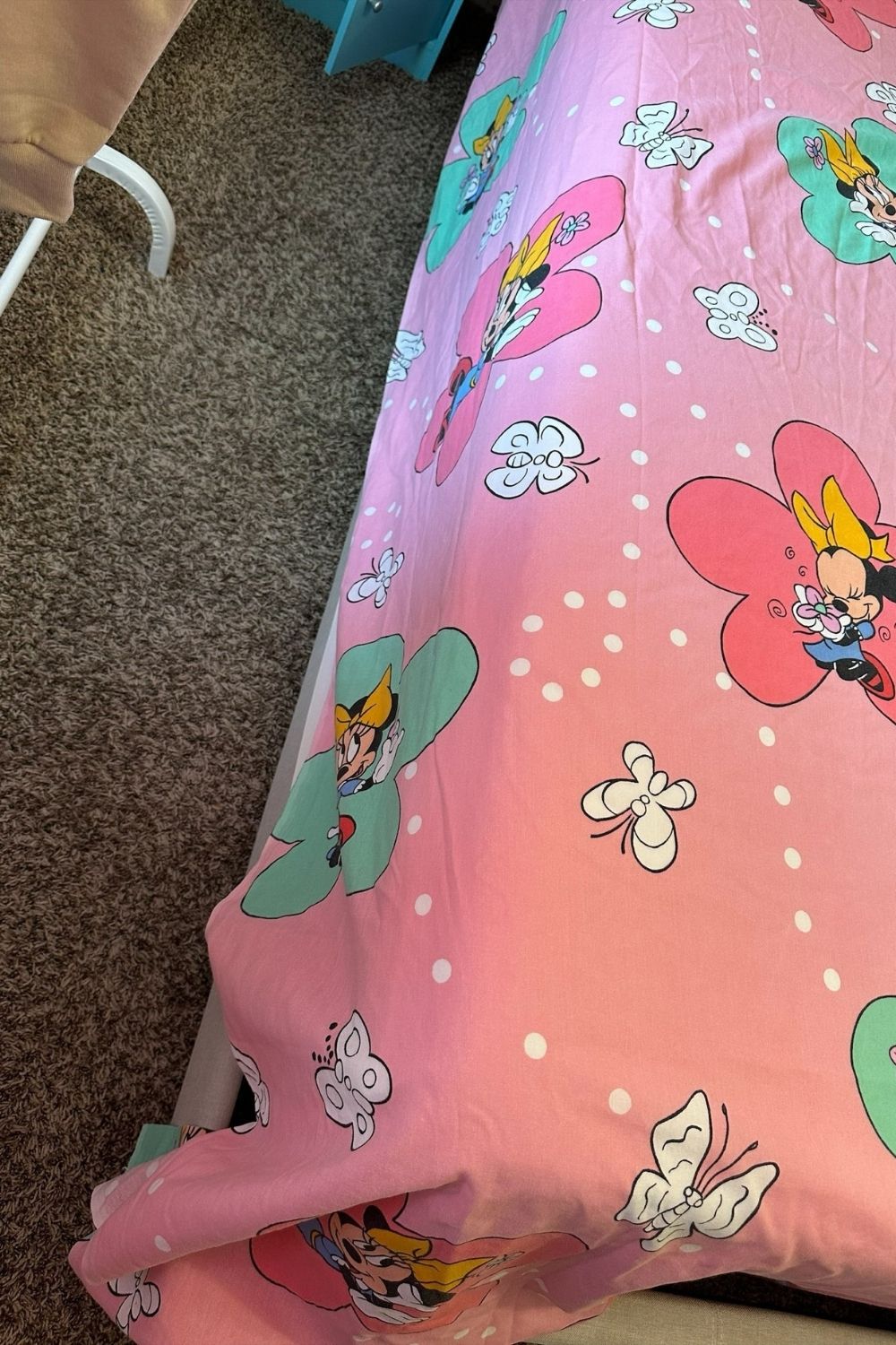 VINTAGE PINK MINNIE FULL SIZE FLAT SHEET*