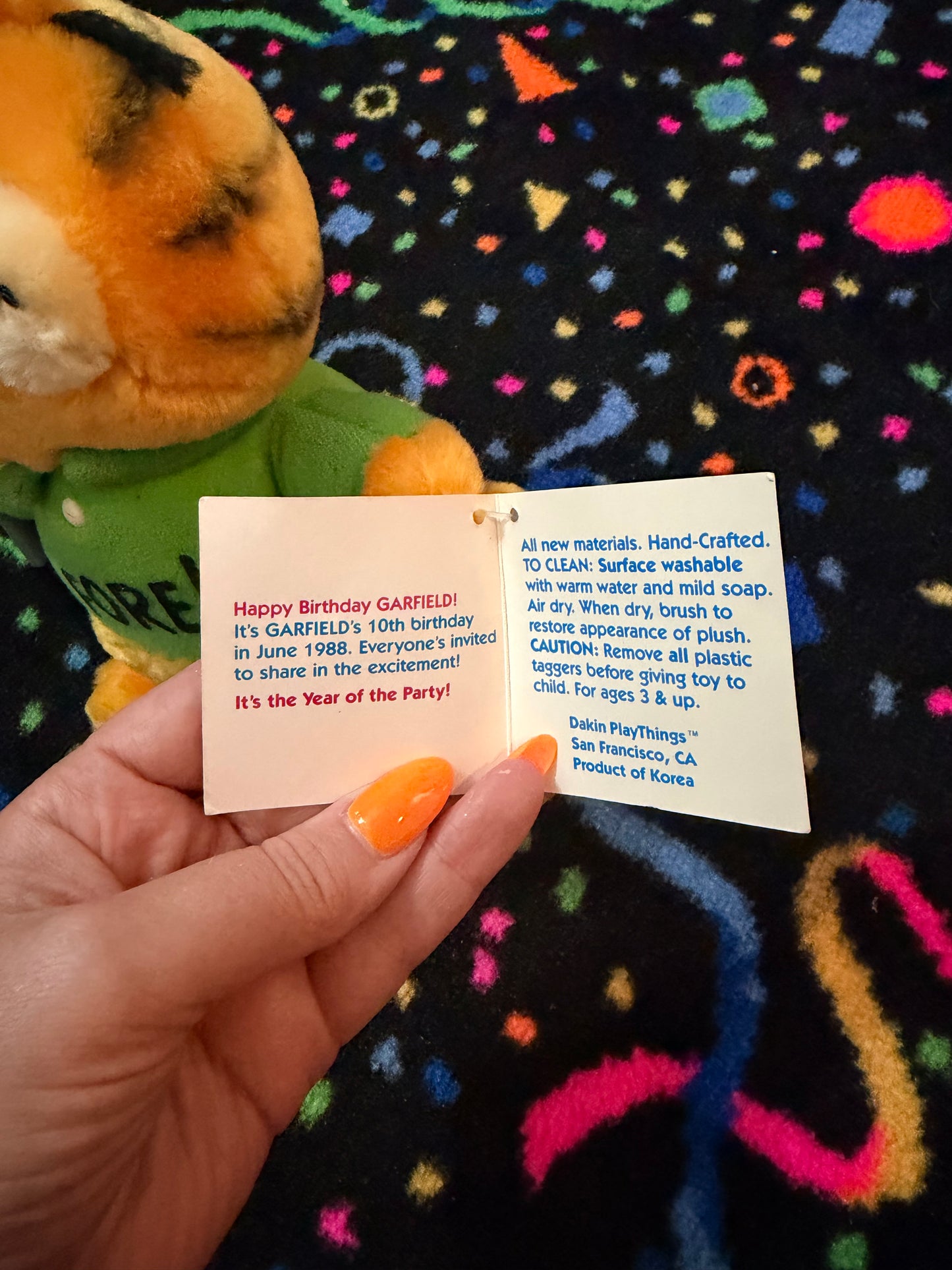 1988 Golf Garfield plush