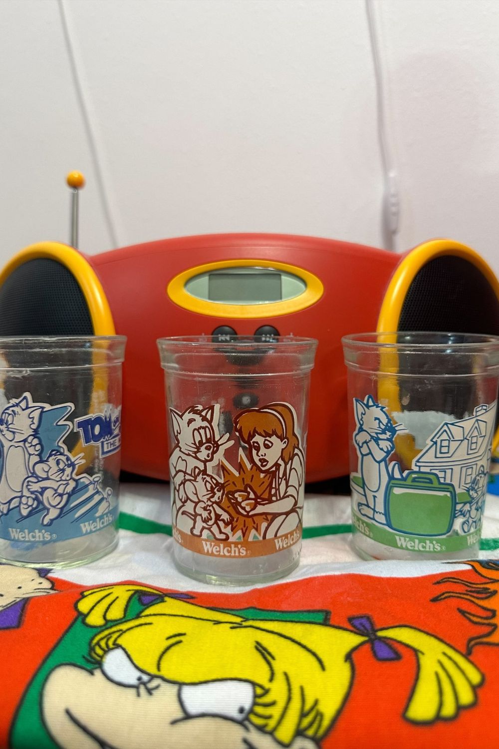 1993 TOM & JERRY WELCHS GLASS SET BUNDLE*