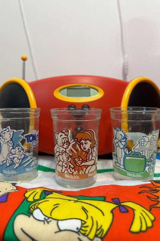 1993 TOM & JERRY WELCHS GLASS SET BUNDLE*