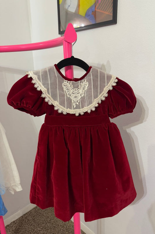 VINTAGE CHRISTMAS DRESS 4T*