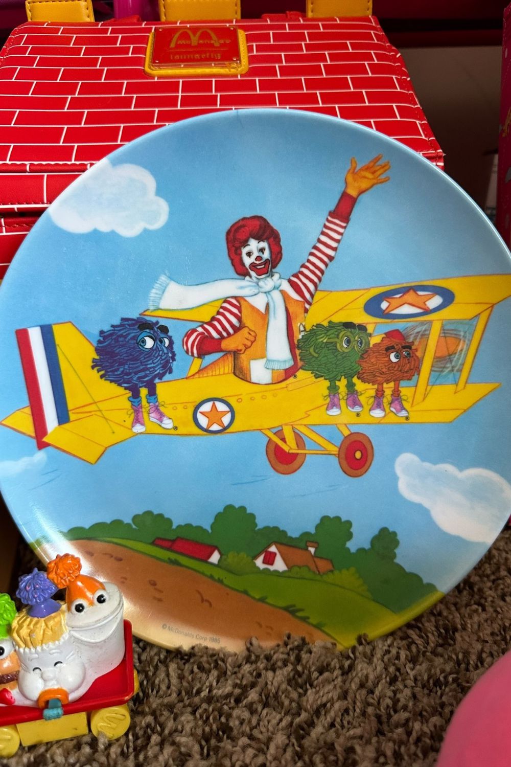 1985 MCDONALD FLYING A BI-PLANE PLATE*