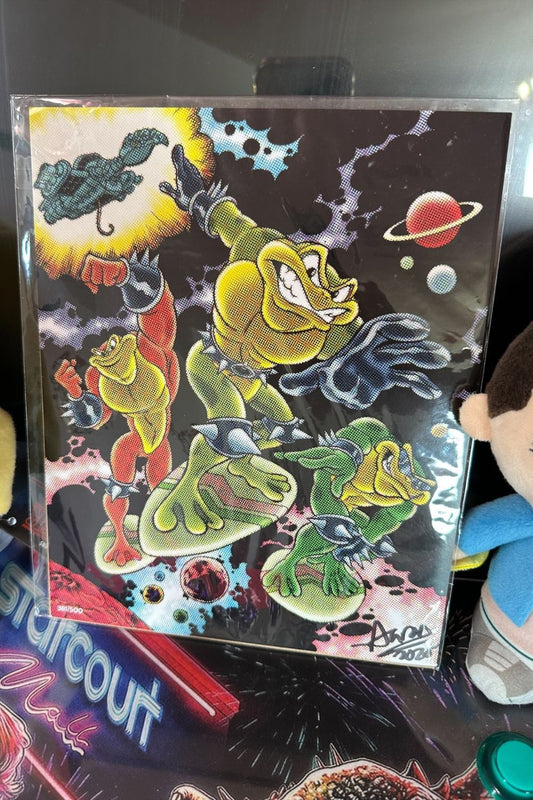 BAM GAMER BATTLETOADS FAN ART PRINT 381/500*