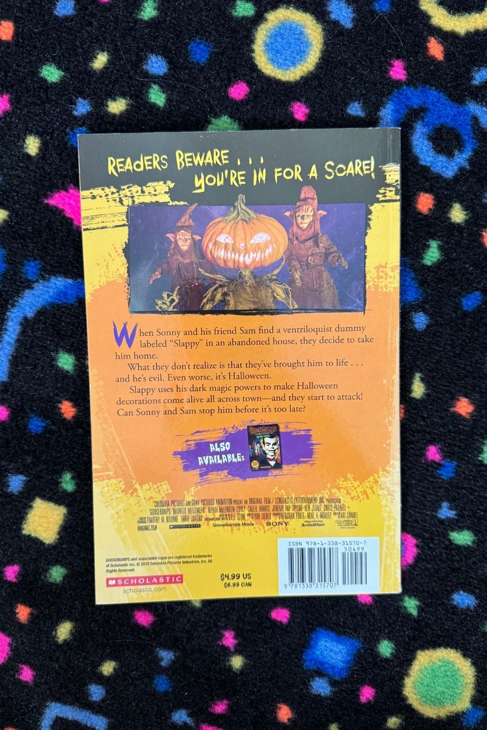 GOOSEBUMPS HAUNTED HALLOWEEN SLAPPY’S RETURN BOOK*