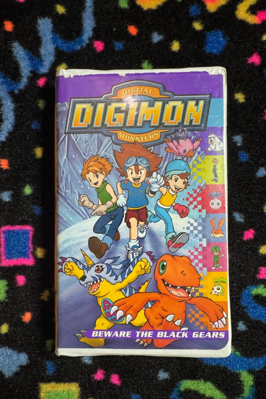 DIGIMON BEWARE THE BLACK GEARS VHS*