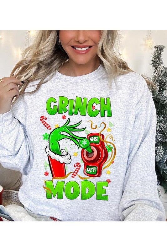 GRINCH MODE ON SWEATSHIRT