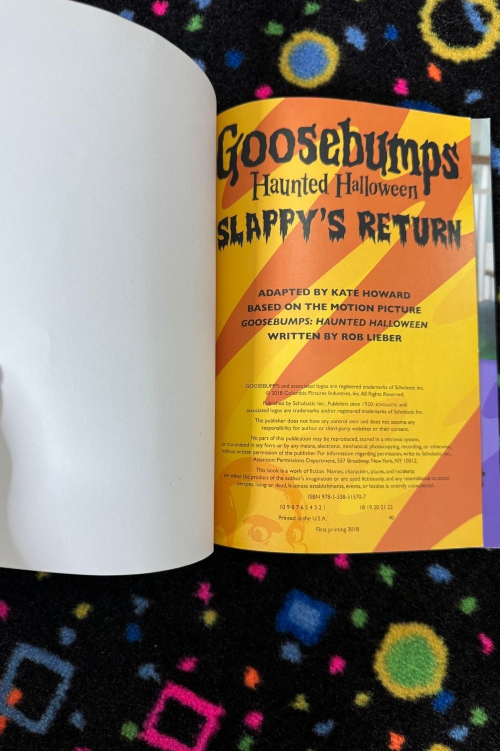 GOOSEBUMPS HAUNTED HALLOWEEN SLAPPY’S RETURN BOOK*