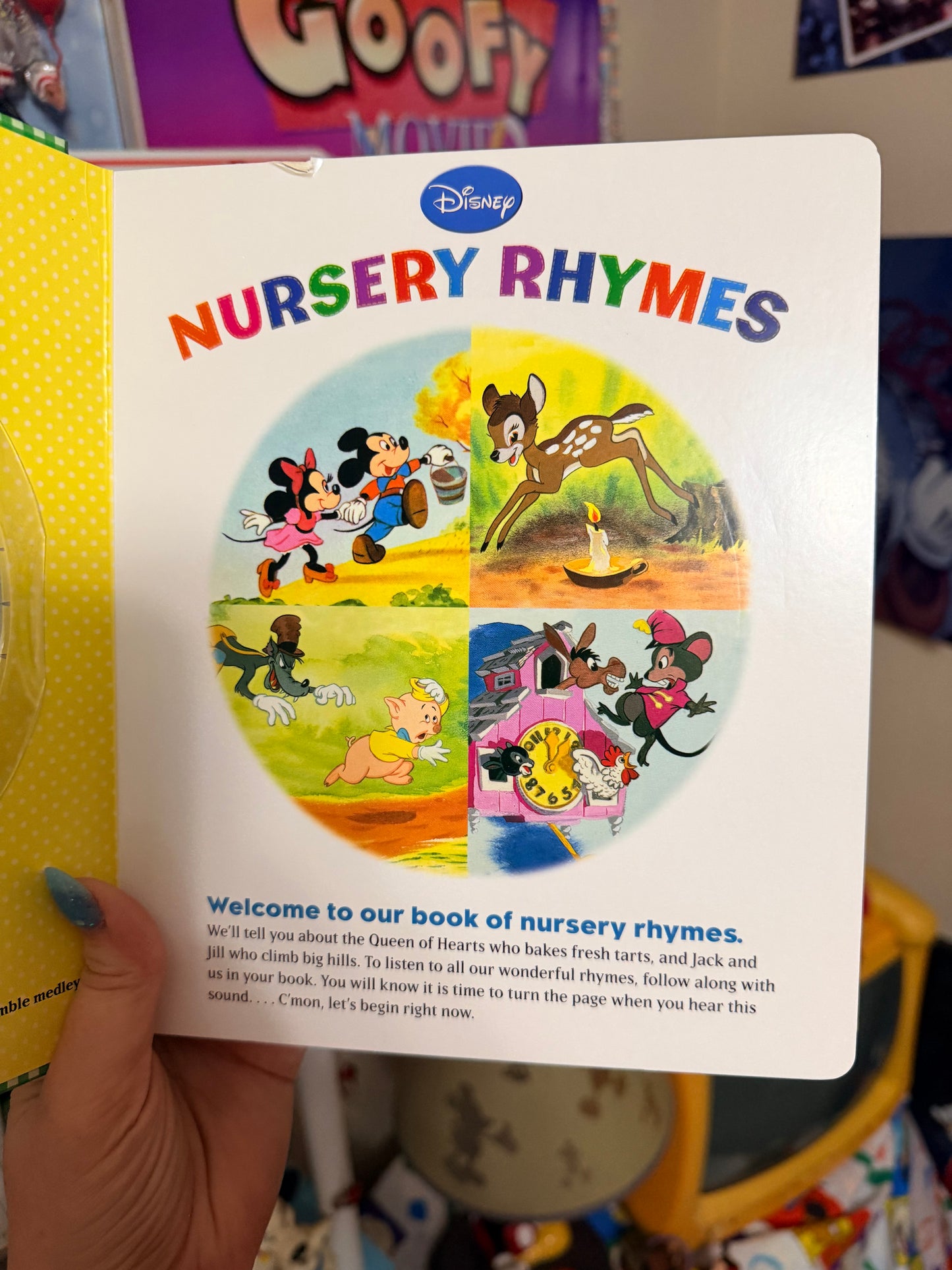 2011 Disney Nursery Rhymes book with cd