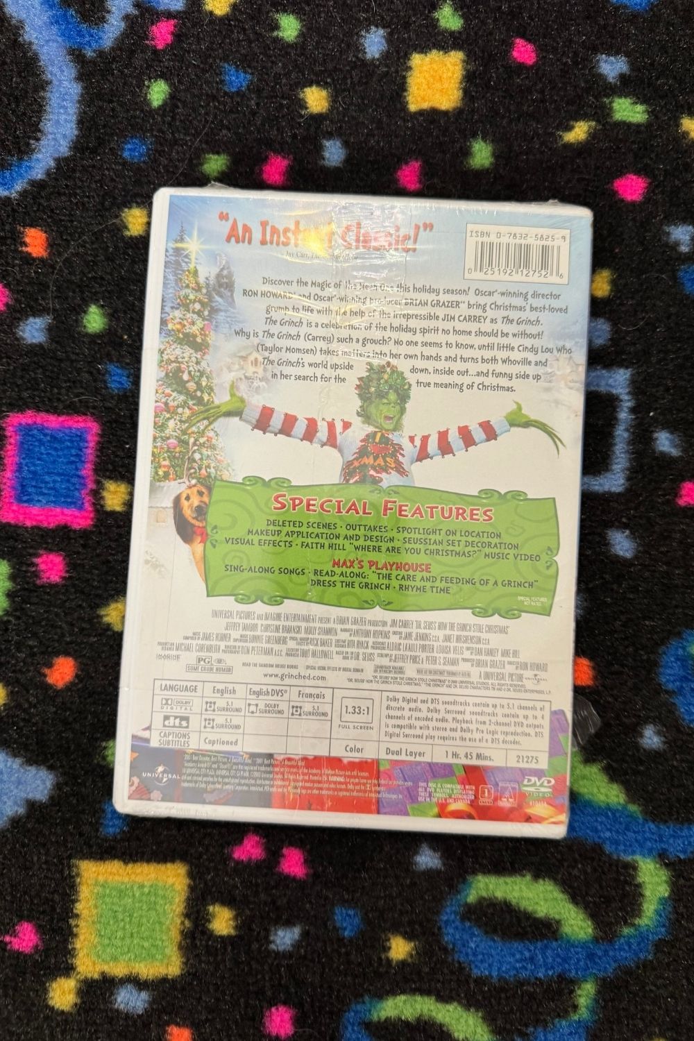 HOW THE GRINCH STOLE CHRISTMAS COLLECTOR’S EDITION DVD (SEALED)*