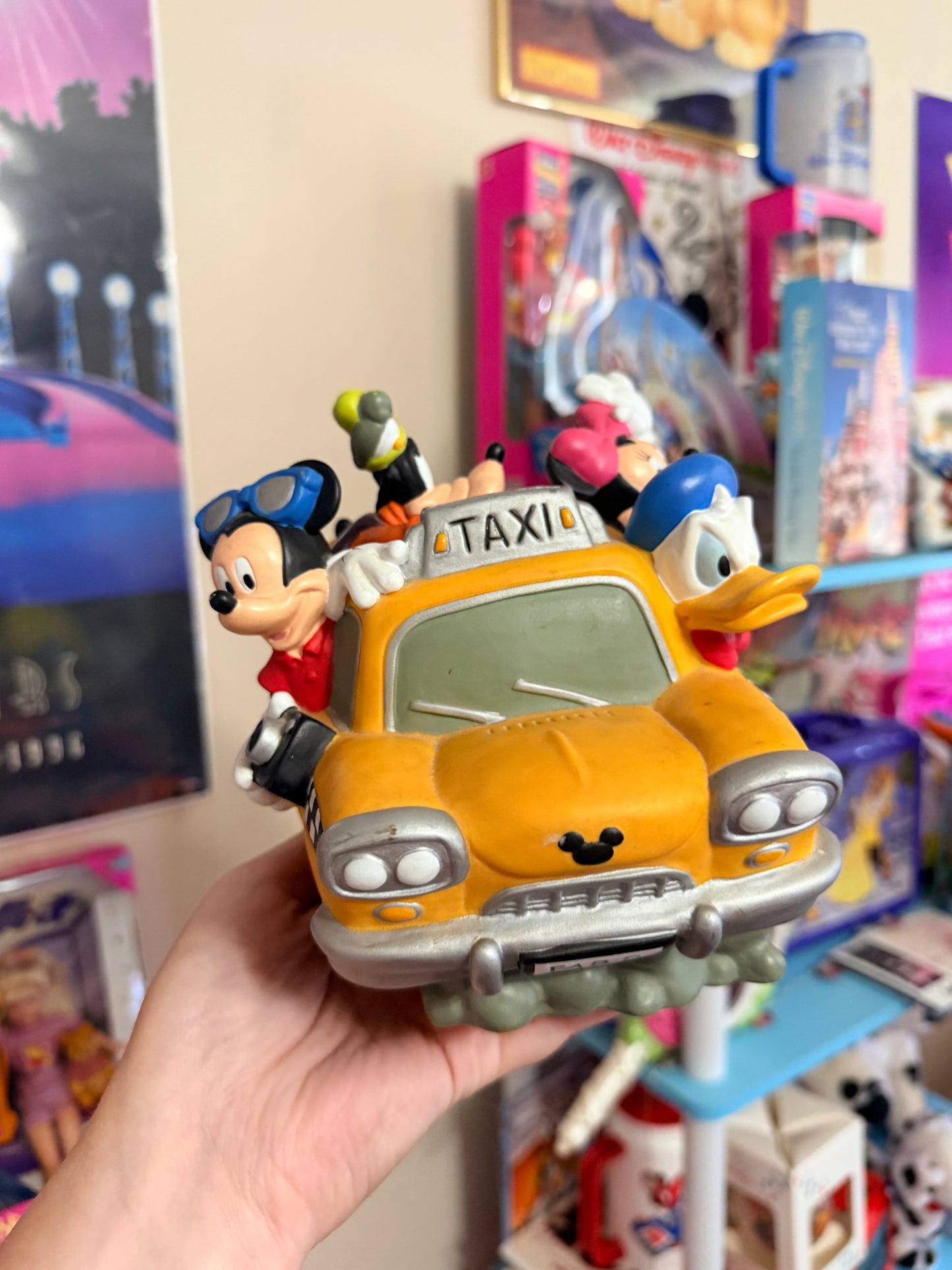 Disney taxi cab coin bank