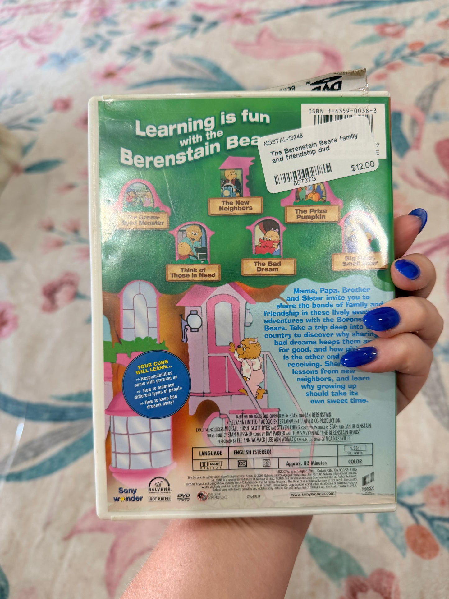 The Berenstain Bears family and friendship dvd