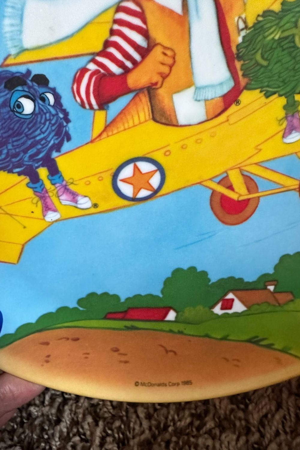 1985 MCDONALD FLYING A BI-PLANE PLATE*