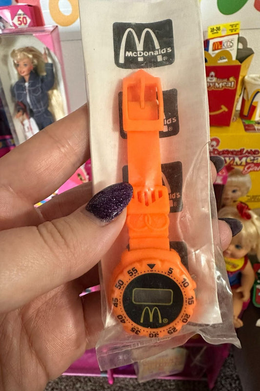 RETRO MCDONALDS DIGITAL WATCH - ORANGE*