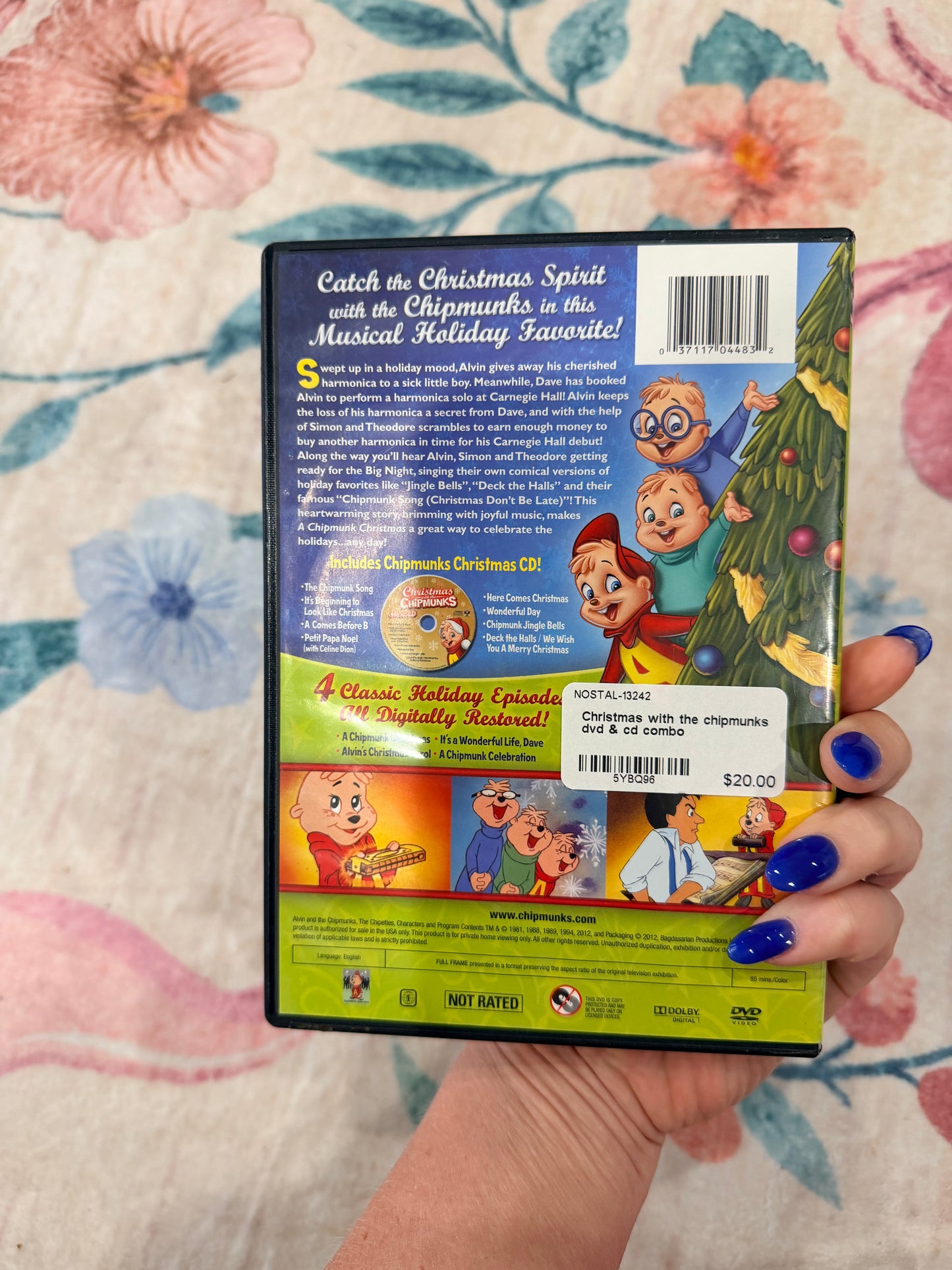 Christmas with the chipmunks dvd & cd combo